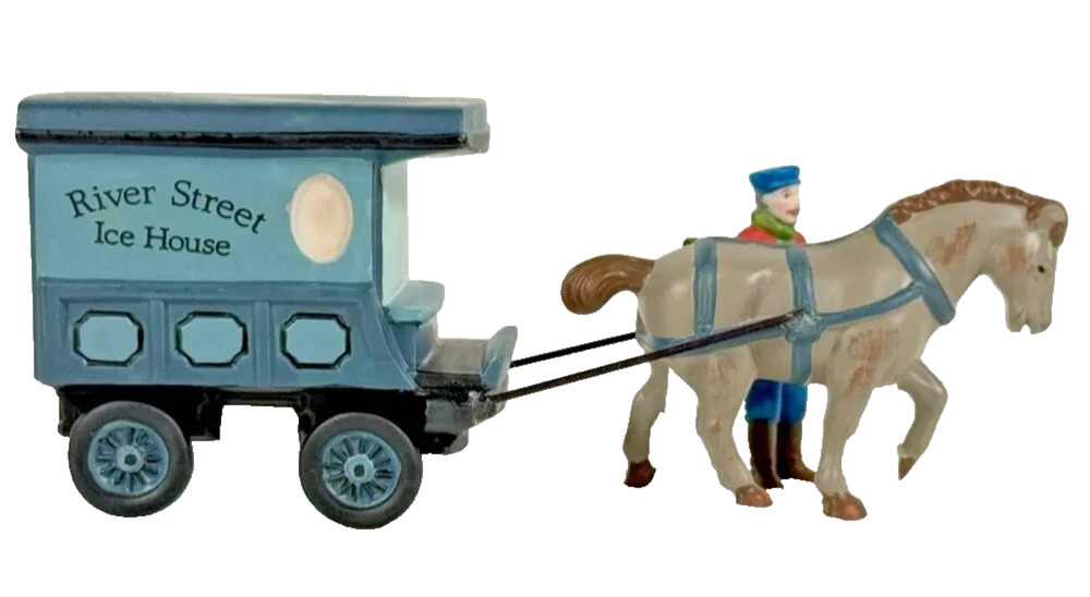 Dept 56 River Street Ice House Cart #5959-5 Heritage Village Accessory Boxed